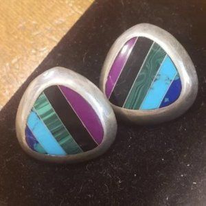 Multi-semi precious stone earrrings